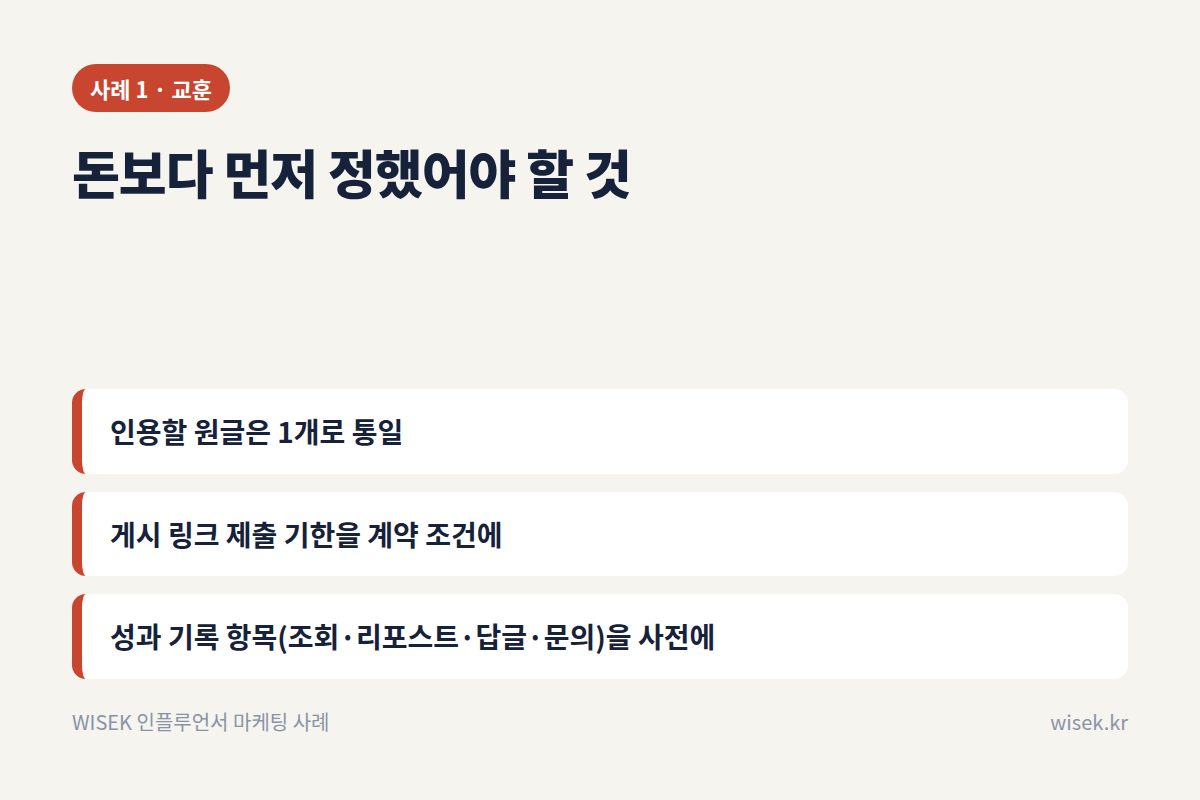 사례 1 교훈 카드